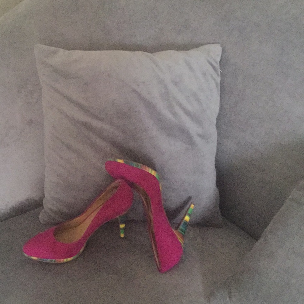 Nine West suede Heels 👠 purple